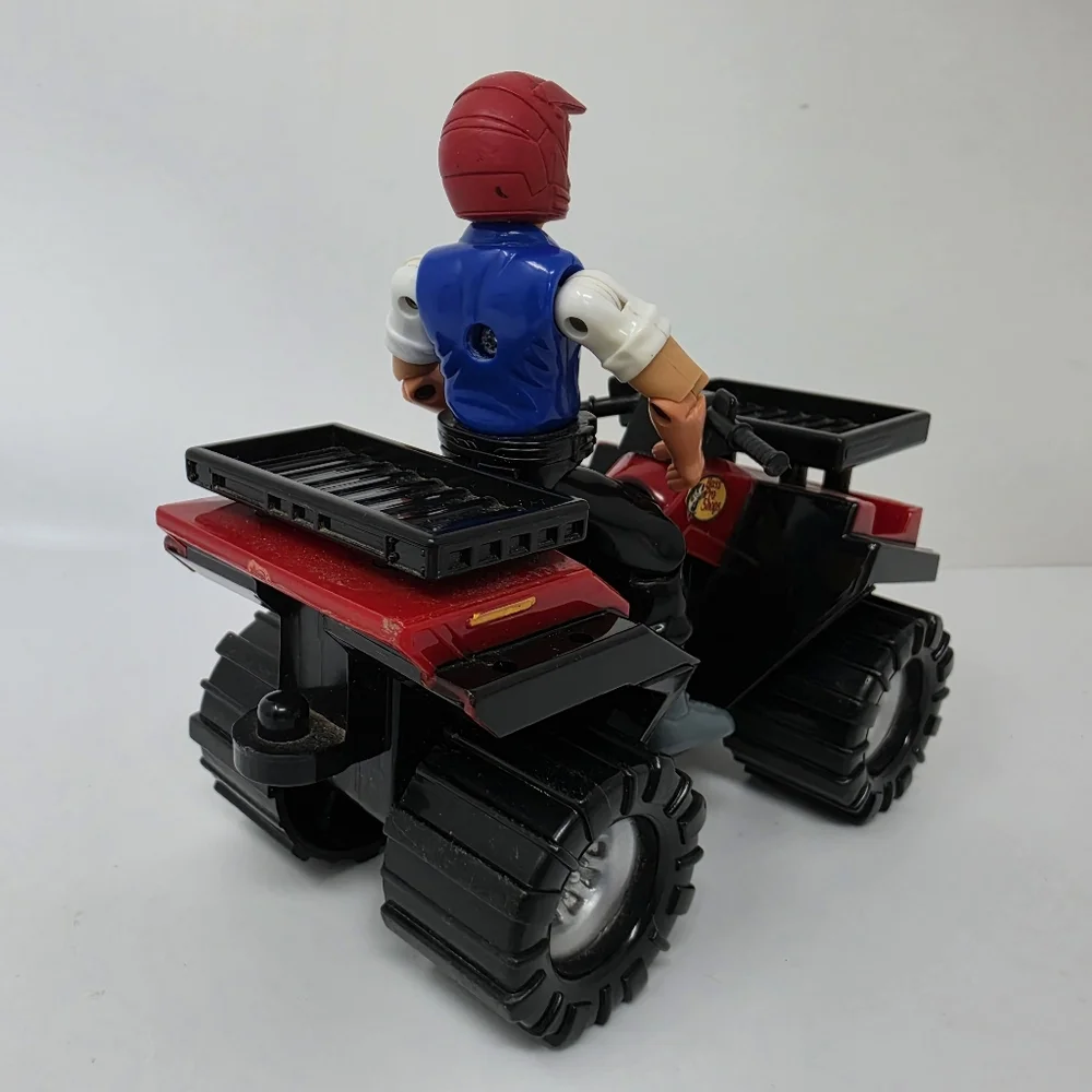 Tree House Kids Mighty Rigz Black & Red Bass Pro Shops ATV  4-Wheeler W/Driver